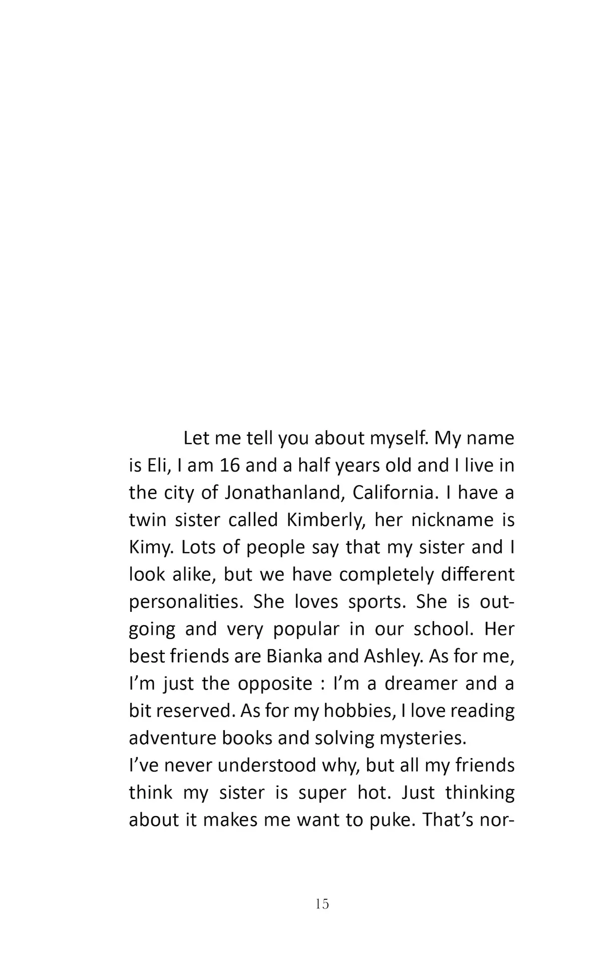 The Adventures of Eli Tilmann - Tome1, The Mystery of Athon Forrester - Page1